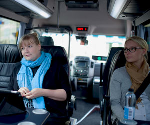 Customers participating Korsisaari city tour in Helsinki