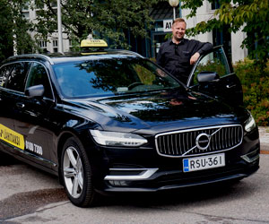 Taxi in southern Finland with professional driver ready to go
