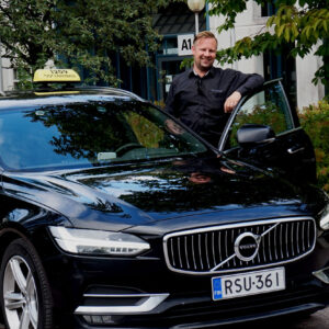 Taxi in southern Finland whit professional driver ready to go.